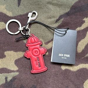 Jack Spade (Kate) leather fire hydrant key fob